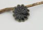 Remendos pequenos do bordado da flor da cor preta, remendos do Applique do bordado fornecedor